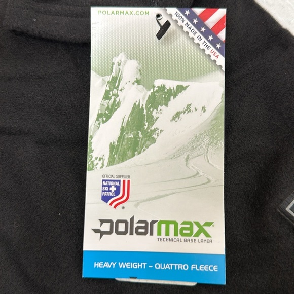 PolarMax 4.0 QUATTRO FLEECE BASELAYER CREW- Black - Picture 7 of 14